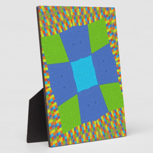 ベビーエコグ市松模様にローン フォトプラーク (側面)