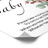 ベビーエバーグリーンベイビーシャワーと言わない ポスター (角)