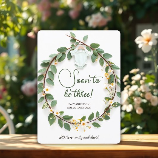 ベビーエレガントが妊娠告知カードを明らかにする シーズンカード