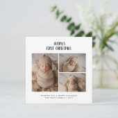 ベビーエレガントの初めてのクリスマス写真 シーズンカード (スタンド正面)