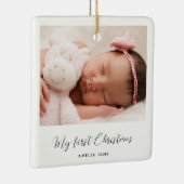 ベビーエレガントの初めてのクリスマス写真 セラミックオーナメント (右)