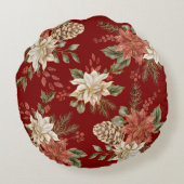 ベビーエレガントの初めてのクリスマス写真 ラウンドクッション (裏面)