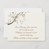 ベビーエレガントの発表 案内状 (裏面)