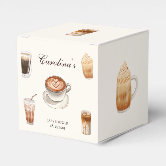 ベビーエレガントはコーヒーの赤ちゃんシャワーを醸造している フェイバーボックス (正面サイド)