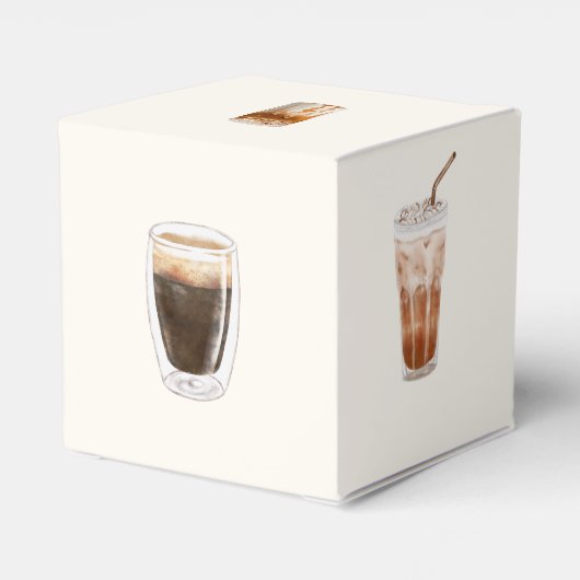 ベビーエレガントはコーヒーの赤ちゃんシャワーを醸造している フェイバーボックス (裏面サイド)