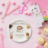 ベビーエレガントはコーヒーの赤ちゃんシャワーを醸造している ペーパープレート (パーティー)