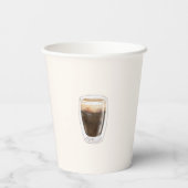 ベビーエレガントはコーヒーの赤ちゃんシャワーを醸造している 紙コップ (裏面)
