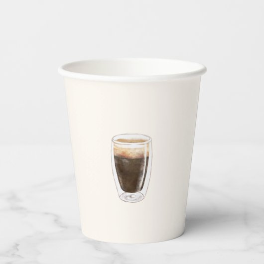 ベビーエレガントはコーヒーの赤ちゃんシャワーを醸造している 紙コップ (裏面)