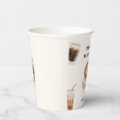 ベビーエレガントはコーヒーの赤ちゃんシャワーを醸造している 紙コップ (右)