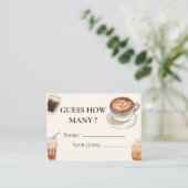 ベビーエレガントはコーヒーを醸造している推測いくつ エンクロージャーカード (スタンド正面)