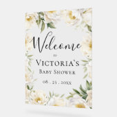 ベビーエレガントイン開花フローラベビーショウェ アクリルサイン (傾斜)