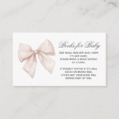 ベビーエレガントエンクロージャカード用ホワイトボウブック エンクロージャーカード (正面)