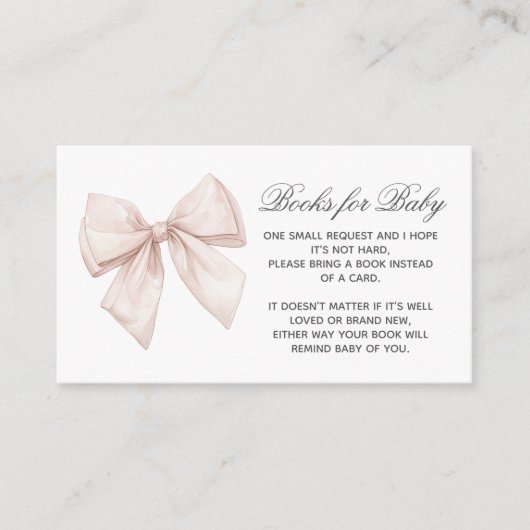 ベビーエレガントエンクロージャカード用ホワイトボウブック エンクロージャーカード (正面)