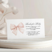 ベビーエレガントエンクロージャカード用ホワイトボウブック エンクロージャーカード