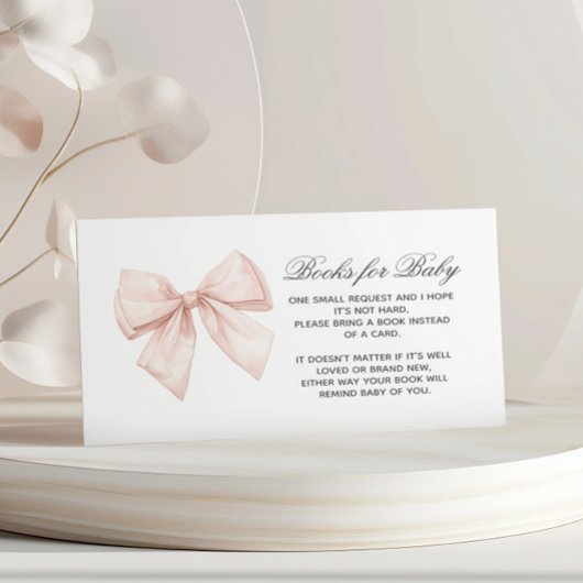 ベビーエレガントエンクロージャカード用ホワイトボウブック エンクロージャーカード