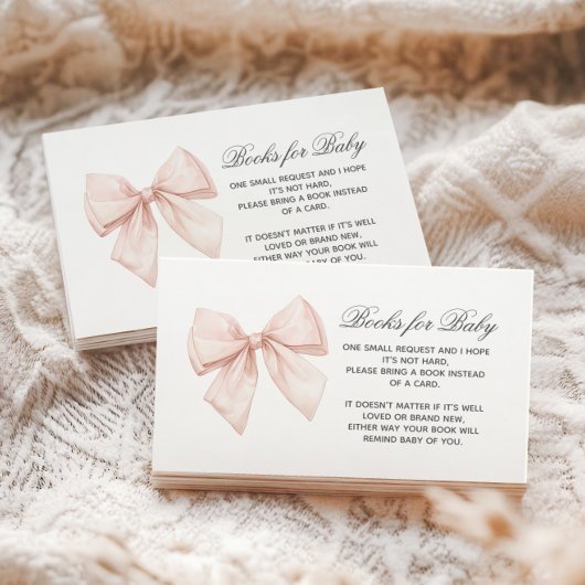 ベビーエレガントエンクロージャカード用ホワイトボウブック エンクロージャーカード