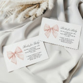 ベビーエレガントエンクロージャカード用ホワイトボウブック エンクロージャーカード