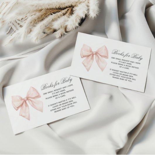 ベビーエレガントエンクロージャカード用ホワイトボウブック エンクロージャーカード