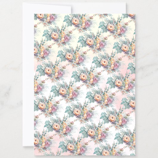 ベビーエレガントガールシック赤ちゃんシャワー 招待状