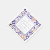 ベビーエレガントガールベイビーシャワーカスタムナプキンス スタンダードカクテルナプキン (角)