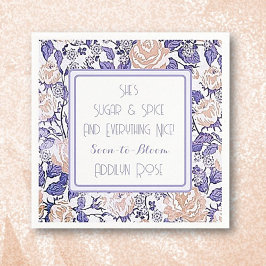 ベビーエレガントガールベイビーシャワーカスタムナプキンス スタンダードカクテルナプキン