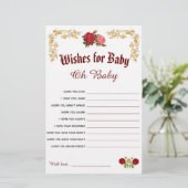 ベビーエレガントシャワーがベビーゲームカードを希望 (スタンド正面)