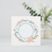 ベビーエレガントシャワー招待状テンプレート (スタンド正面)