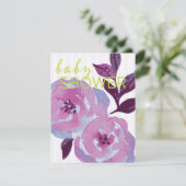 ベビーエレガントシャワー招待状テンプレート 招待状 (スタンド正面)