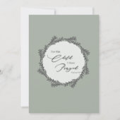 ベビーエレガントシャワー招待状- 1サムエル1:27 招待状 (正面)