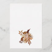 ベビーエレガントシャワー箔招待状 箔招待状 (裏面)