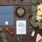 ベビーエレガントタイポグラフィ三日月の本 サンキューカード