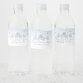 ベビーエレガントブルーとシルバーのプリンセス馬車 ペットボトルラベル (ボトル)
