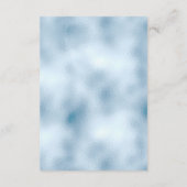 ベビーエレガントブルーグリッターとフォイル結婚ズ詳細 エンクロージャーカード (裏面)