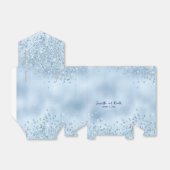 ベビーエレガントブルーグリッターとフォイル結婚ズ フェイバーボックス (折り畳みなし)