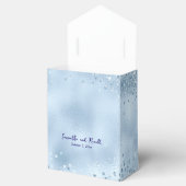 ベビーエレガントブルーグリッターとフォイル結婚ズ フェイバーボックス (オープン)