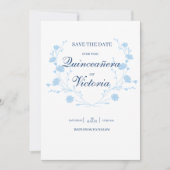 ベビーエレガントブルーフローラキンセアニェラ セーブザデート (正面)