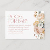 ベビーエレガントヴィンテージフローラBaby Shower用ブック エンクロージャーカード (正面)