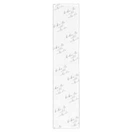 ベビーエレガント冬のシャワーライン外は寒い ショートテーブルランナー