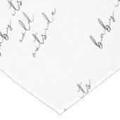 ベビーエレガント冬のシャワーライン外は寒い ショートテーブルランナー (コーナー)