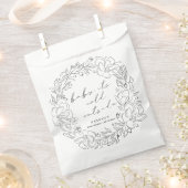 ベビーエレガント冬のシャワーライン外は寒い フェイバーバッグ (クリップ留めされた状態)