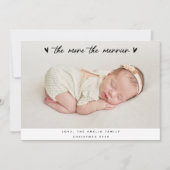 ベビーエレガント初めてのクリスマスの誕生発表 シーズンカード (正面)