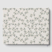 ベビーエレガント鹿フローラクレストエイジ誕生日 ゲストブック (裏面)