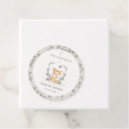 ベビーエレガント鹿フローラクレストエイジ誕生日 フェイバータグ