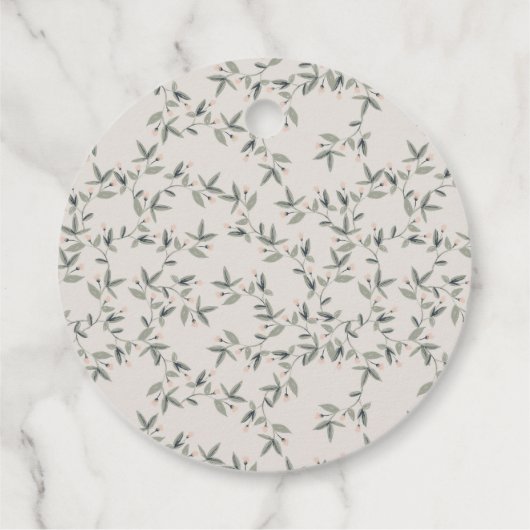 ベビーエレガント鹿フローラクレストエイジ誕生日 フェイバータグ (裏面)