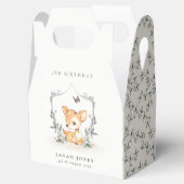 ベビーエレガント鹿フローラクレストエイジ誕生日 フェイバーボックス (オープン)