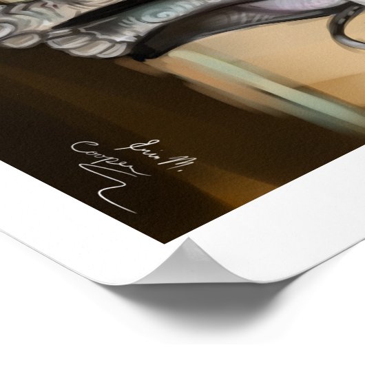 ベビーエレファントアートプリント ポスター (角)