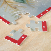 ベビーエレファントクリスマスラージススクエア ジグソーパズル (側面)