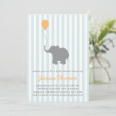 ベビーエレファントシャワー招待状 招待状 (スタンド正面)