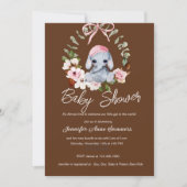 ベビーエレファントシャワー招待状 案内状 (正面)