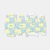 ベビーエレファントシャワー紙専用ボックス切り妻 フェイバーボックス (折り畳みなし)